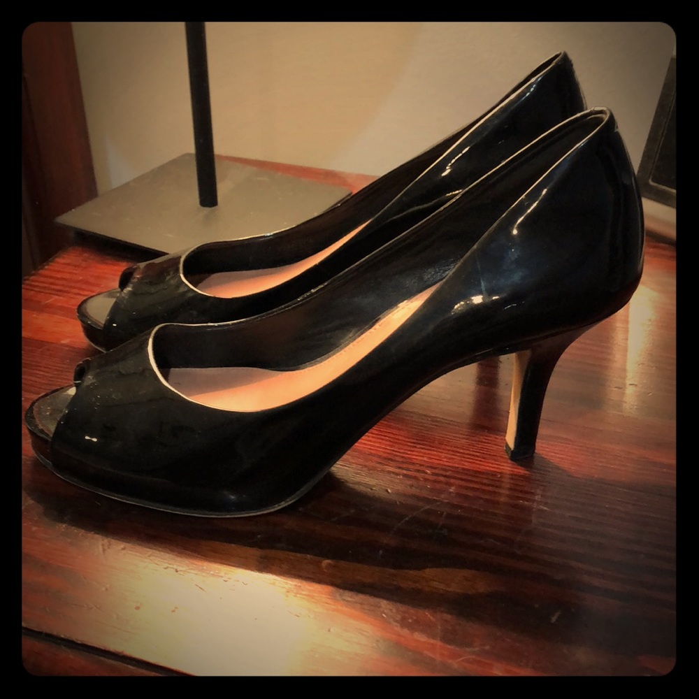 Vince Camuto Black peekaboo toe heels size 7.5